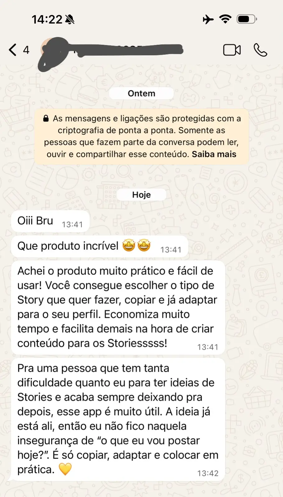 Depoimento de cliente